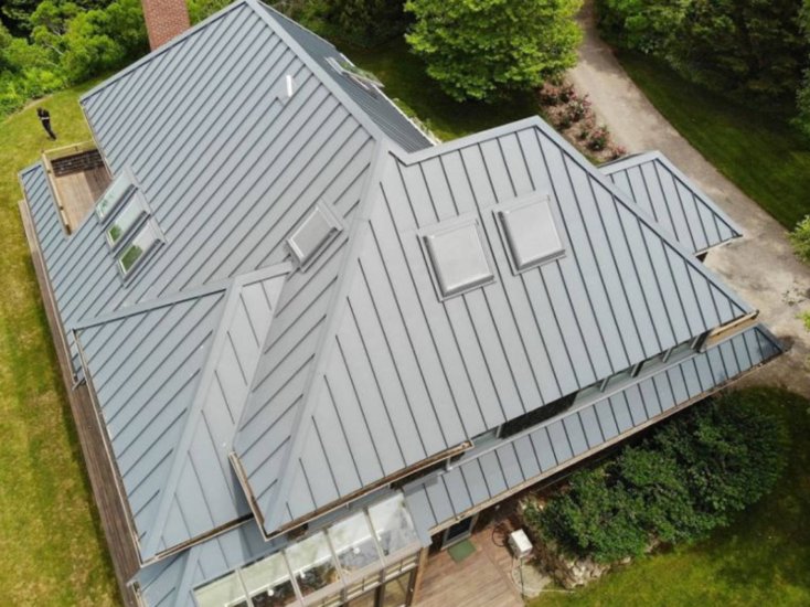 Wellesley  MA Standing Seam metal roof