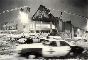 Hartford Civic Center Roof Collapse Scene, 1978
