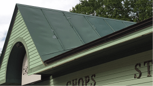 Galvalume metal roof failure on commercial building